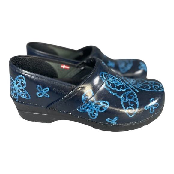 Sanita Women’s Original Butterfly Print Clogs Size-41 (11) - Picture 4 of 9